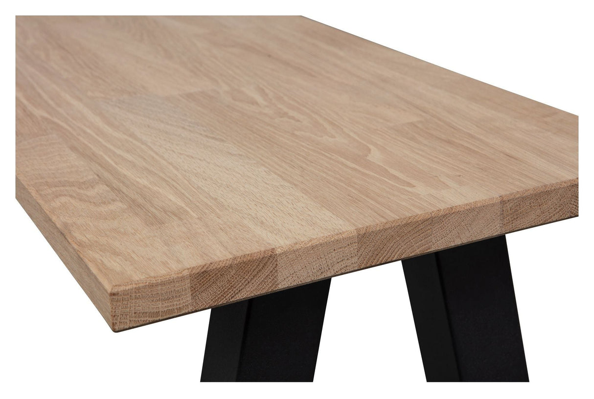 Tablo Bench with U-legs, Oak