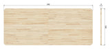 Tablo BordPLade, Oak/nature, 240x100x3