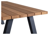 Woood Tablo Garden table with A-legs - Wood/Metal. 210x81