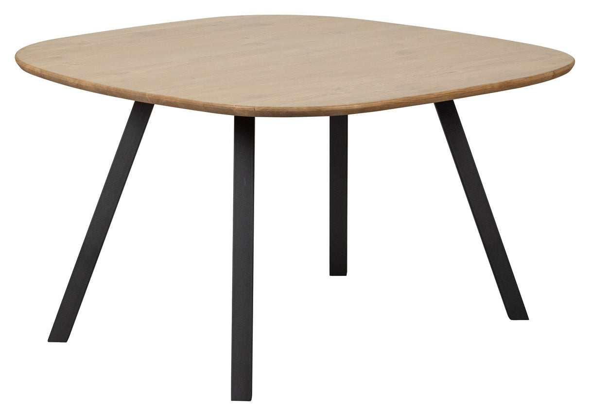 Tablo Dining Table, 130x130, Oak/Metal