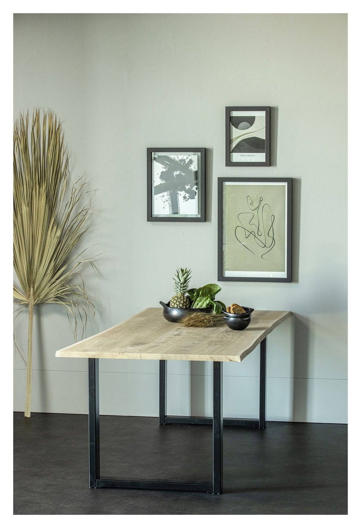 Woood Tablo Dining table - Oak/U legs, 200x90