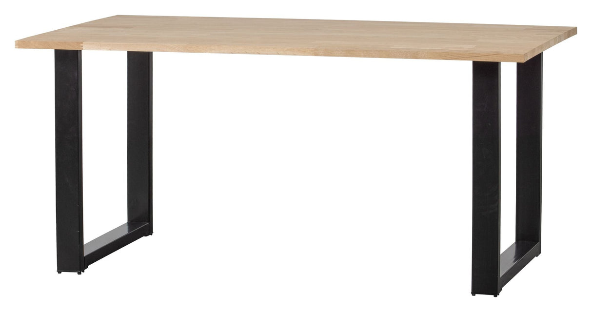 Woood Tablo Dining table - Untreated oak/U-leg, 160x90