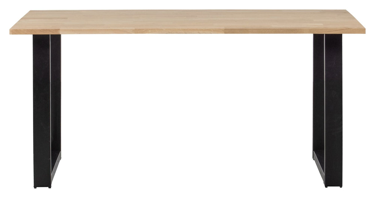 Woood Tablo Dining table - Untreated oak/U-leg, 180x90