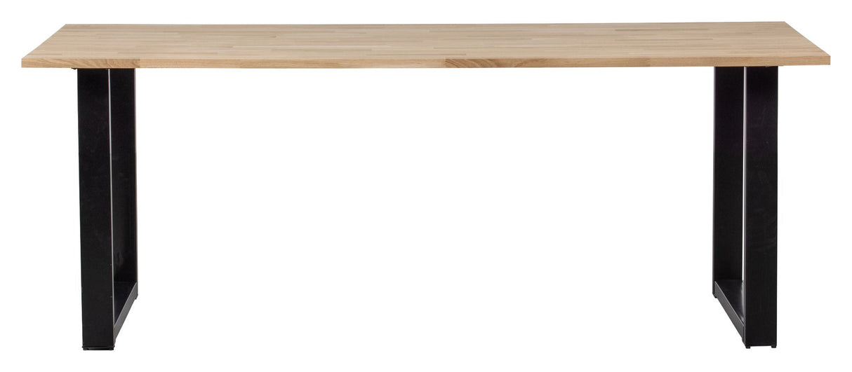 Woood Tablo Dining table - Untreated oak/U-leg, 200x90