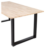 Woood Tablo Dining table - Untreated oak/U-leg, 220x90