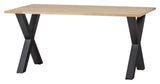 Woood Tablo Dining Table - Untreated Oak/X-Legs, 160x90