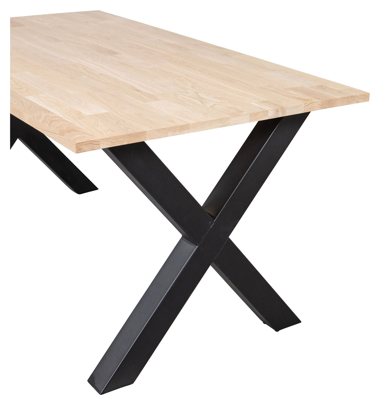 Woood Tablo Dining Table - Untreated Oak/X-Legs, 160x90