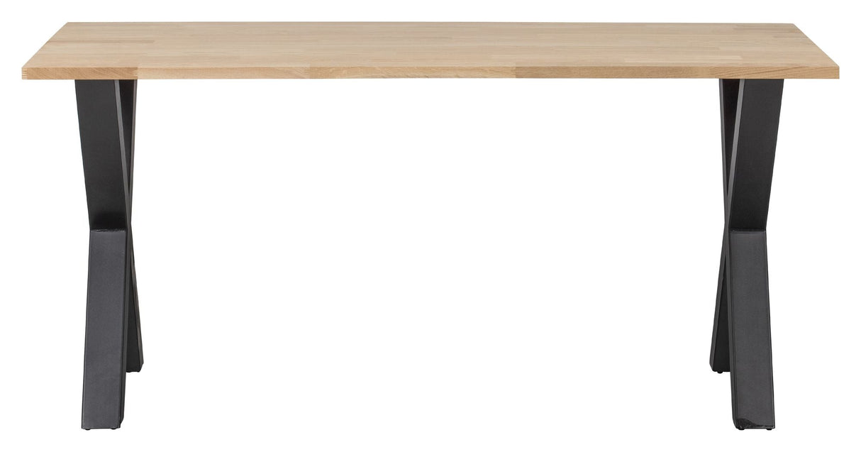 Woood Tablo Dining Table - Untreated Oak/X-Legs, 180x90