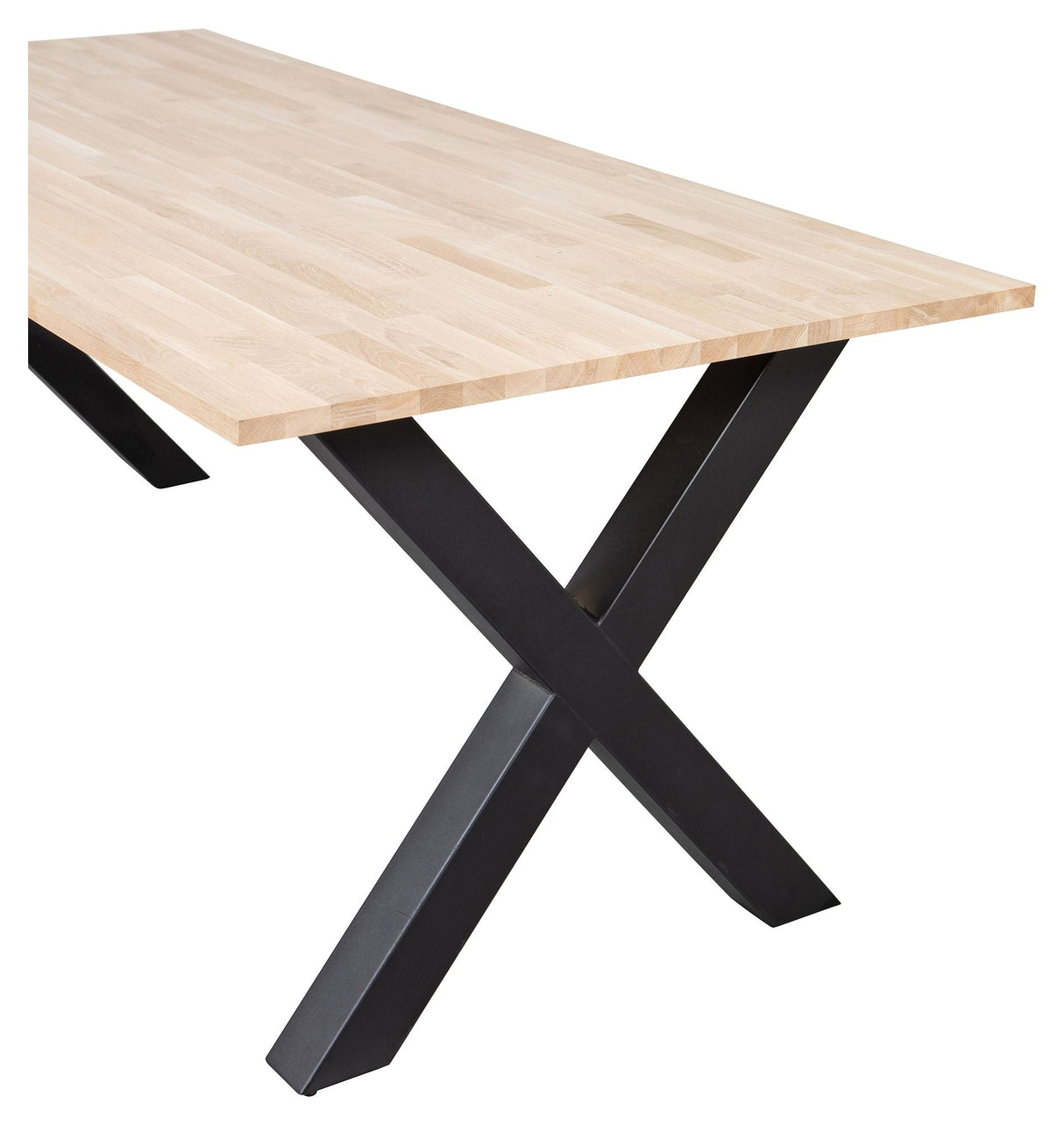 Woood Tablo Dining Table - Untreated Oak/X-Legs, 200x90