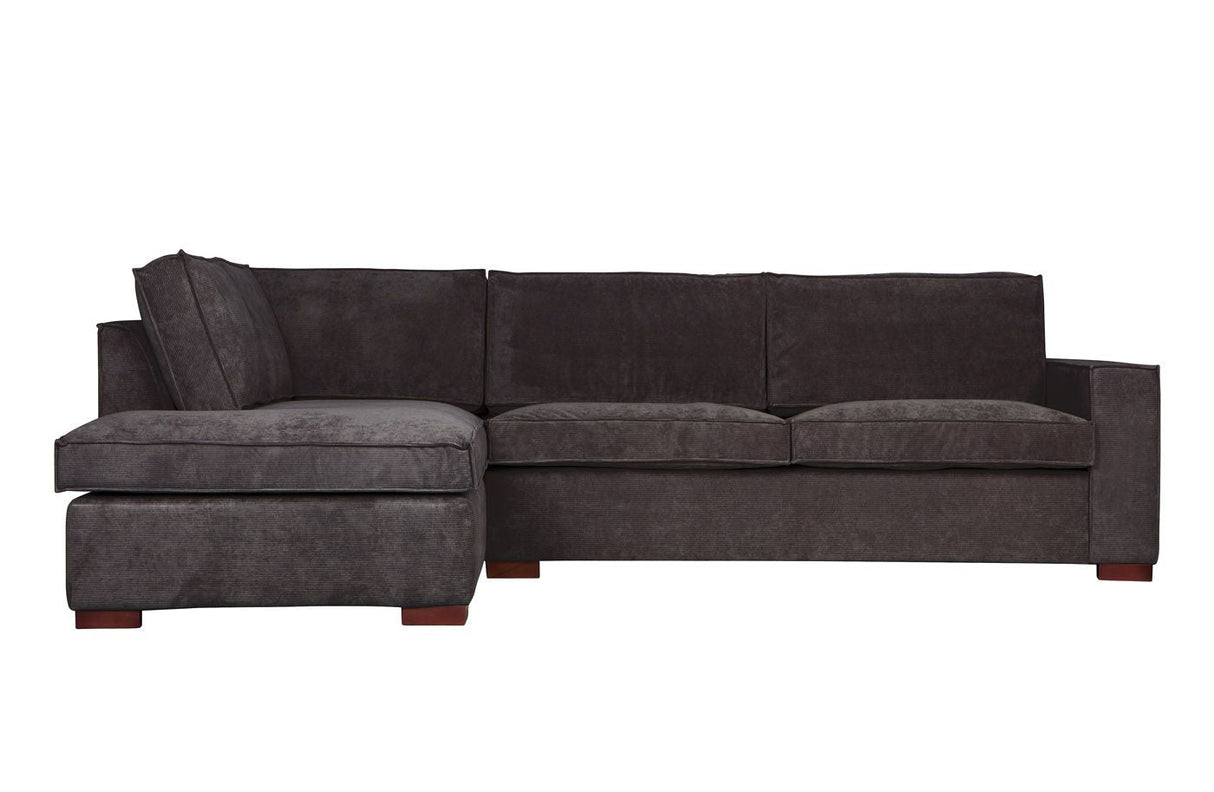 Woood - Thomas Corner sofa - Gray Fabric - left