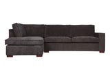 Woood - Thomas Corner sofa - Gray Fabric - left