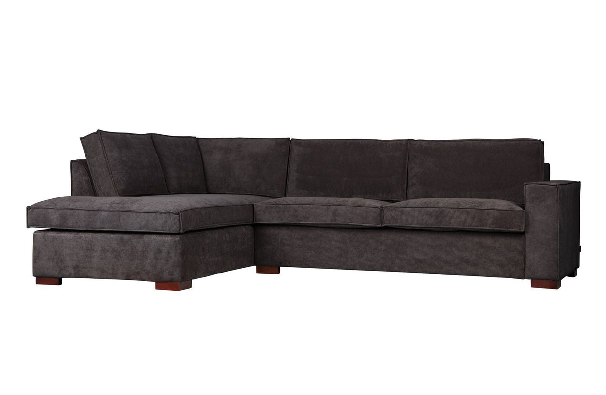 Woood - Thomas Corner sofa - Gray Fabric - left