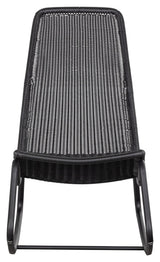 Tom Swing Chair Outdoor, Black Rattan/Metal