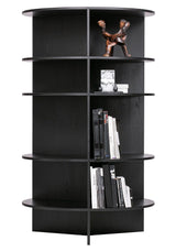 Woood Trian Tower Shelf - Black Ask, Ø100