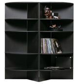 Woood Trian Tower Shelf - Black Ask