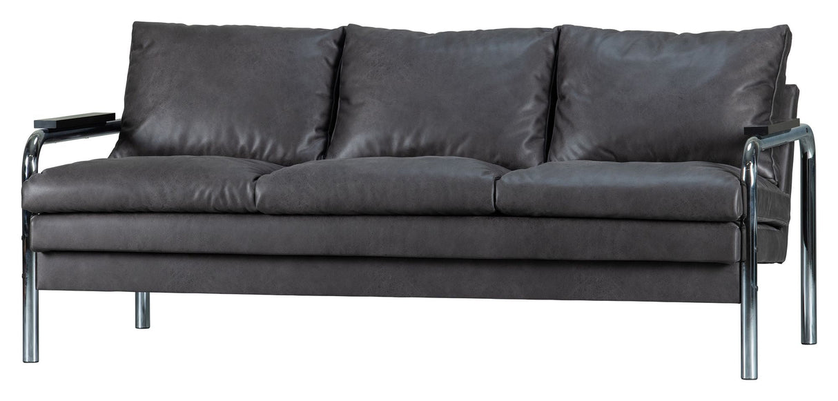 Woood Tube 2-pers. Sofa - Warm Gray