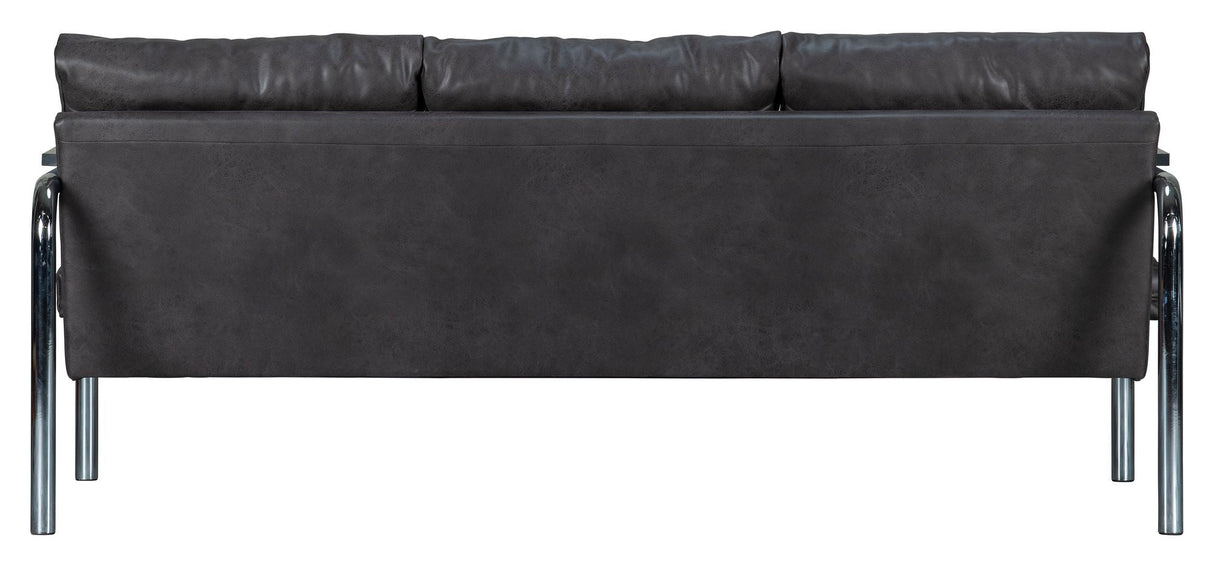 Woood Tube 2-pers. Sofa - Warm Gray