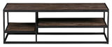 Woood Vic Coffee Table - Teak/Metal, 120x60