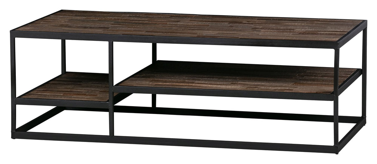 Woood Vic Coffee Table - Teak/Metal, 120x60