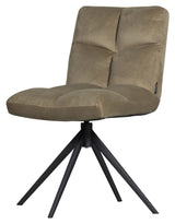 Vinny Swivel Chair, Smoke Green velvet