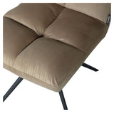 Vinny Swivel Chair, Smoke Green velvet