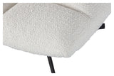 Vinny Lounge Chair w. swivel foot - Off-white bouclé