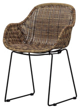 Willow Garden Chair w. armrests, Nature