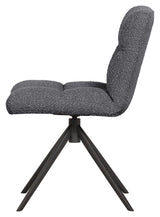 Winny Dining Chair - Anthracite bouclé