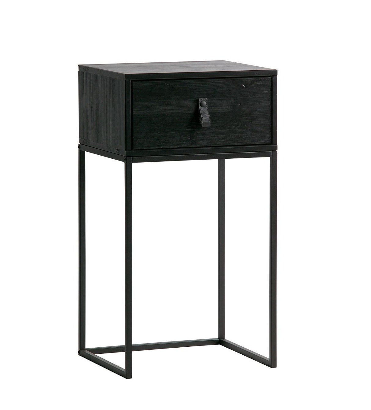 Zola Bedside table w/drawer - Black