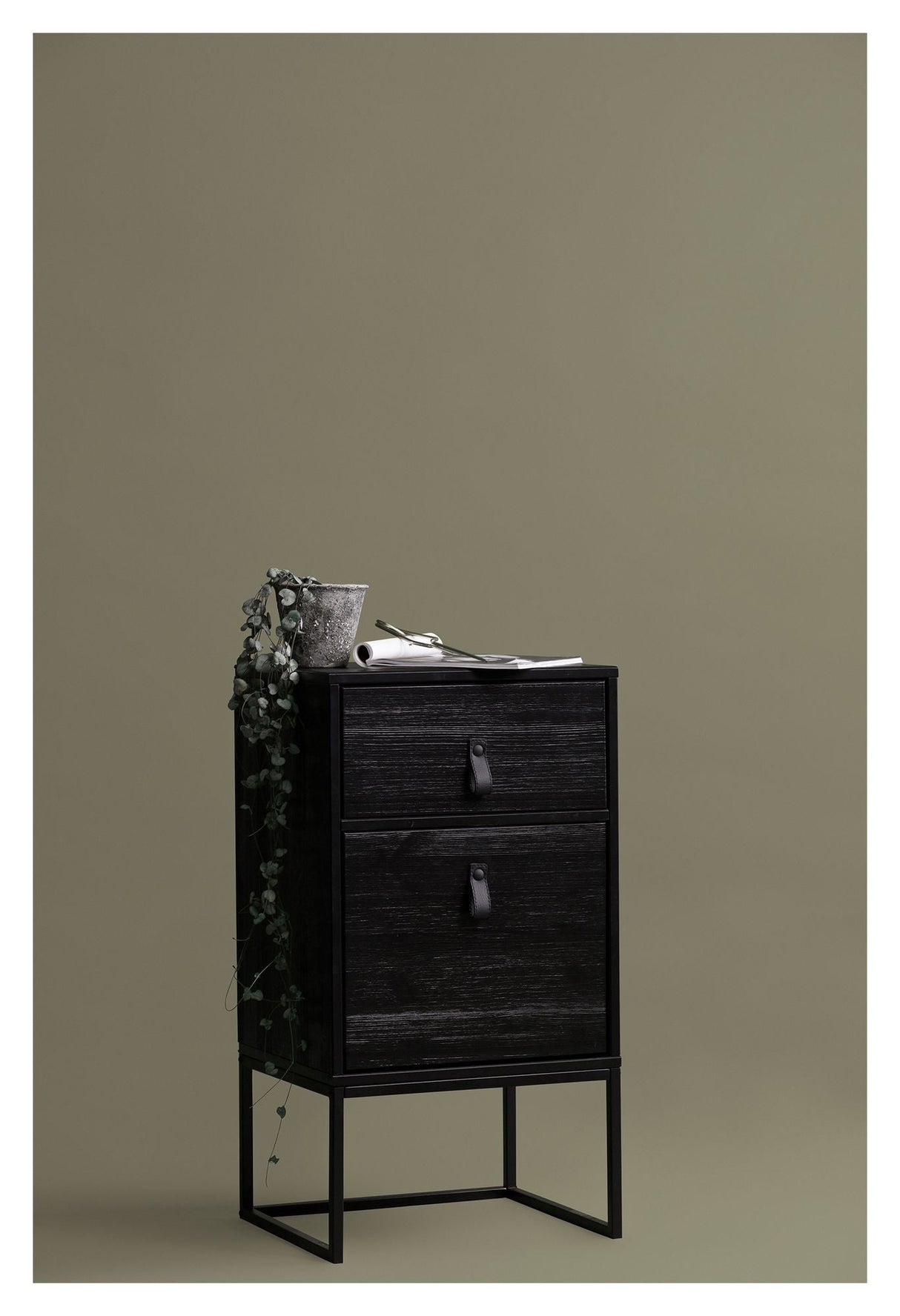 Zola Bedside Table - Black