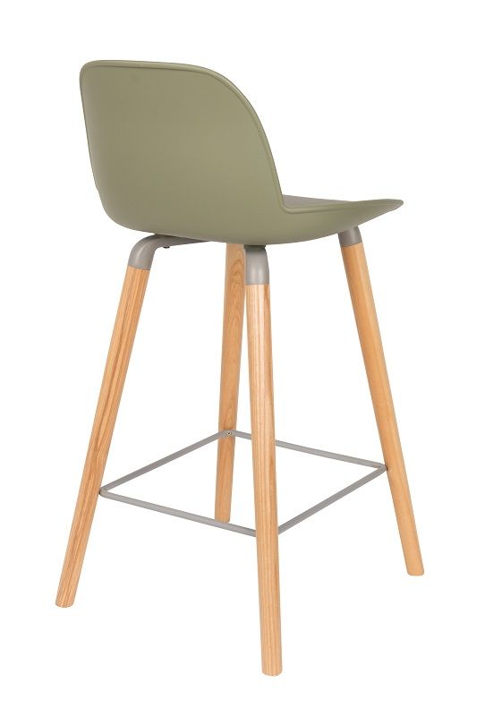 Zuiver Albert Kuip bar stool - Green, SH: 65cm