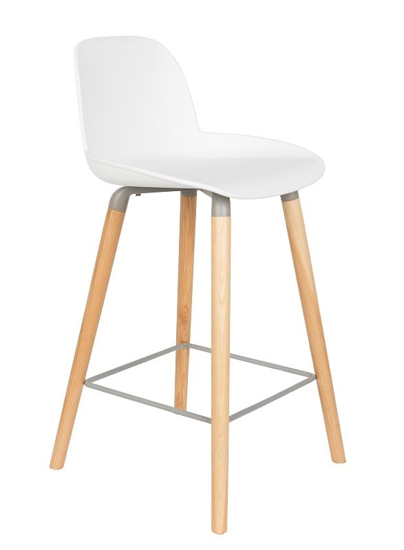 Zuiver Albert Kuip bar stool - White, SH: 65cm