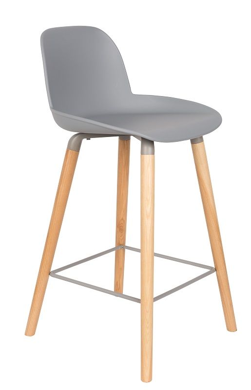 Zuiver Albert Kuip bar stool - Light gray, SH: 65cm