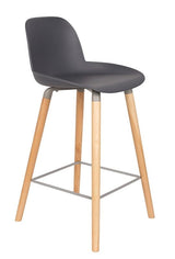 Zuiver Albert Kuip bar stool - Dark gray, SH: 65cm