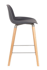 Zuiver Albert Kuip bar stool - Dark gray, SH: 65cm