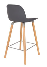 Zuiver Albert Kuip bar stool - Dark gray, SH: 65cm