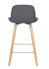 Zuiver Albert Kuip bar stool - Dark gray, SH: 65cm