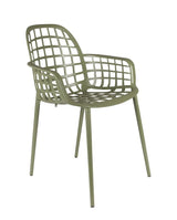 Zuiver Albert Kuip Garden Chair w/armrests, Green