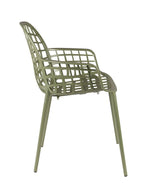 Zuiver Albert Kuip Garden Chair w/armrests, Green