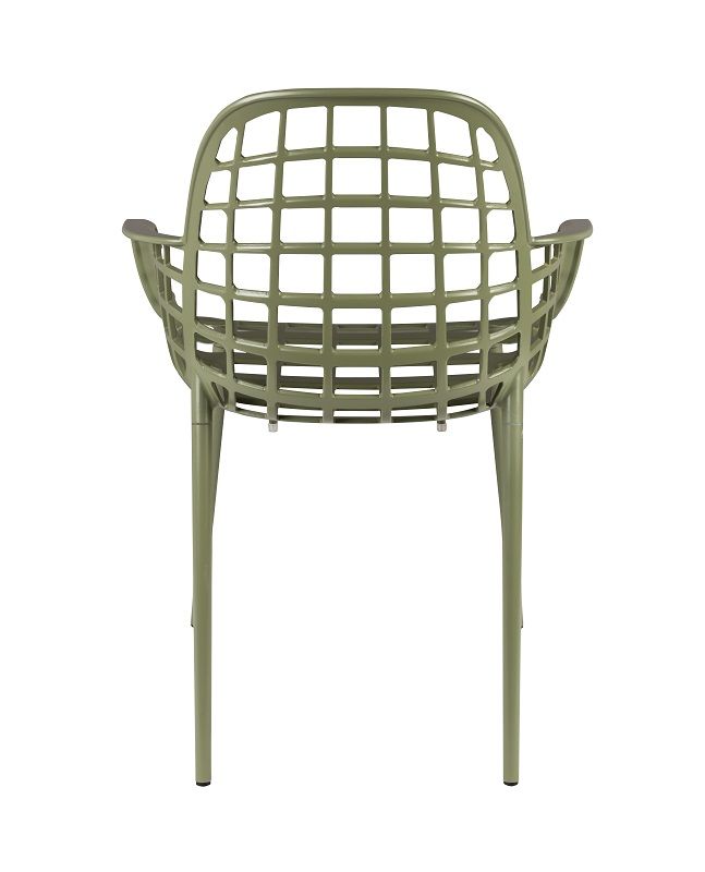 Zuiver Albert Kuip Garden Chair w/armrests, Green