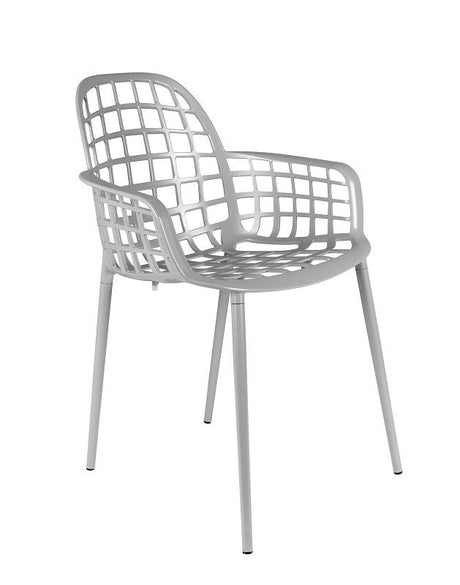 Zuiver Albert Kuip Garden Chair w/armrests - Light gray