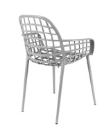 Zuiver Albert Kuip Garden Chair w/armrests - Light gray