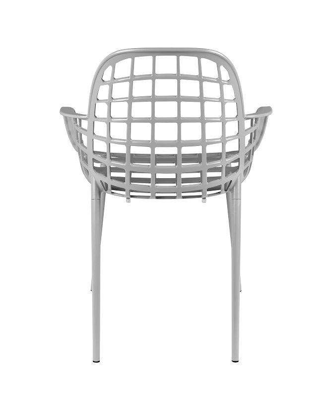 Zuiver Albert Kuip Garden Chair w/armrests - Light gray