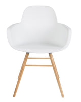 Zuiver Albert Kuip Dining Chair Armrest - White