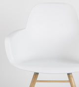 Zuiver Albert Kuip Dining Chair Armrest - White