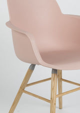 Zuiver Albert Kuip Dining chair armrests - Pink