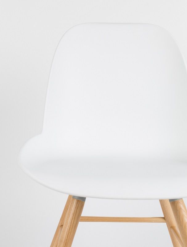 Zuiver Albert Kuip Dining chair - White plastic