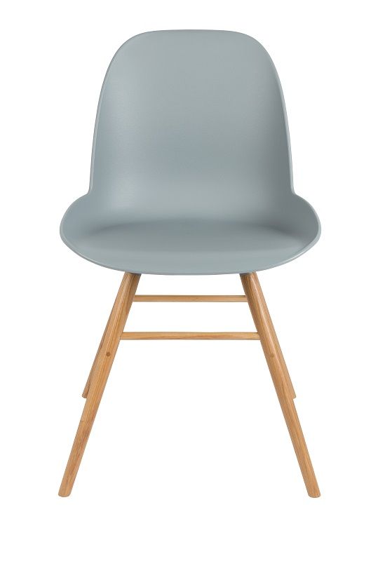 Zuiver Albert Kuip Dining chair, light gray plastic