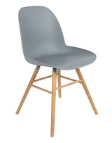 Zuiver Albert Kuip Dining chair, light gray plastic