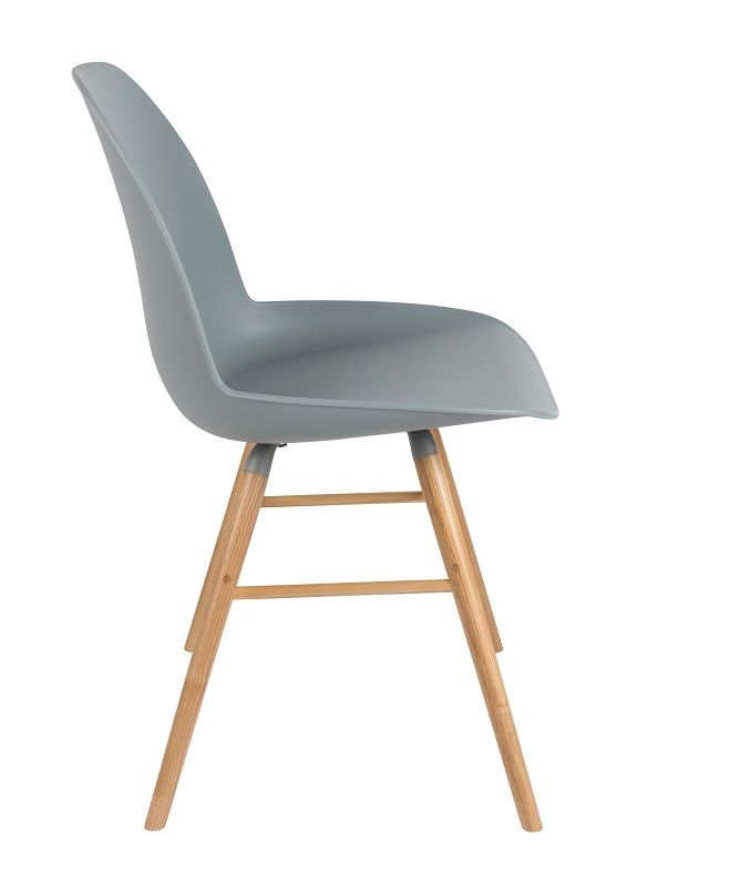 Zuiver Albert Kuip Dining chair, light gray plastic